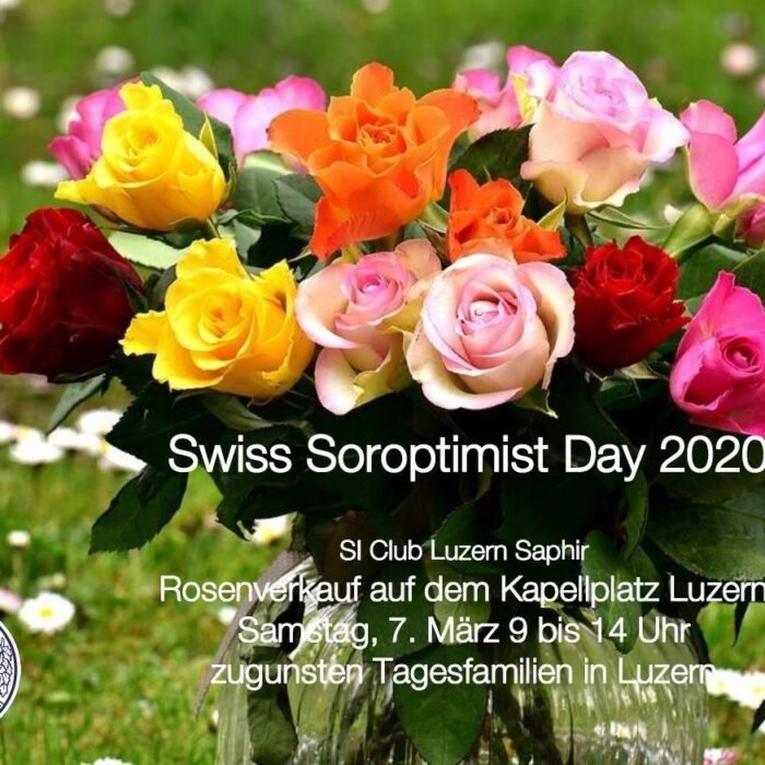 Swiss Soroptimist Day: Rosenverkauf zugunsten Tagesfamilien in Luzern