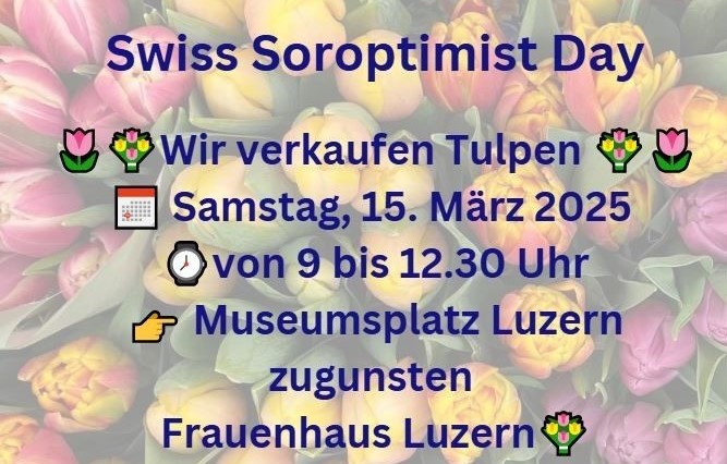 Tulpenverkauf fürs Frauenhaus Luzern